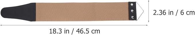 PartyKindom 2pcs Double-sided Shaver Sharpening Strop Practical Razor Strop for Barber Shops Home Use for Straight Razors Blades Easy to Hang Random Colors
