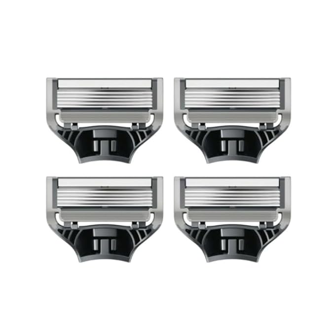 Men’s Razor Blade Refills – 5-Blade Cartridges for Close & Comfortable Shave – Smooth Glide, Reduced Irritation – Compatible Replacement Razors (4count)