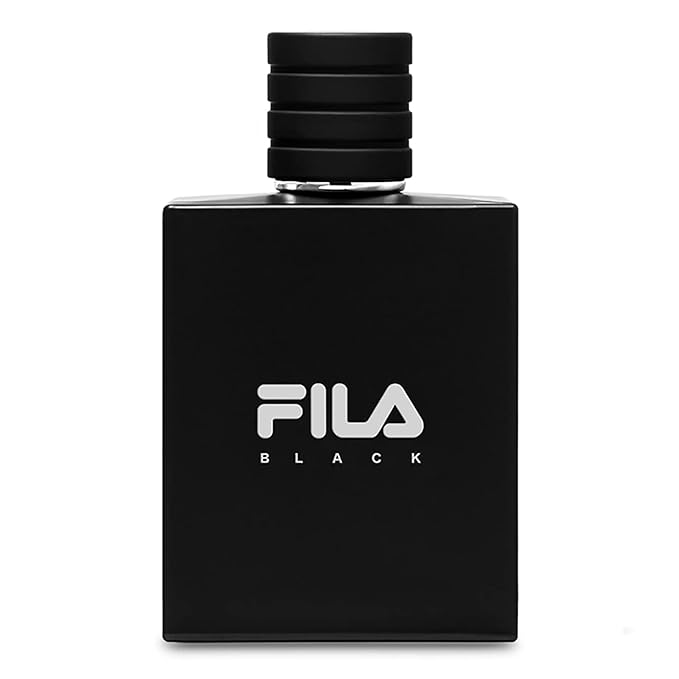 FILA Black - Cologne for Men with Invigorating Spicy and Floral Scent - Mens Cologne with Long Lasting Citrus, Jasmine, and Amber Notes - 3.4 oz
