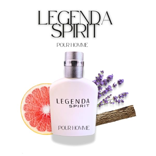 Macarena Legenda Spirit Pour Homme Eau de Toilette, Citrus Lavender Fragrance, 3.4 fl oz