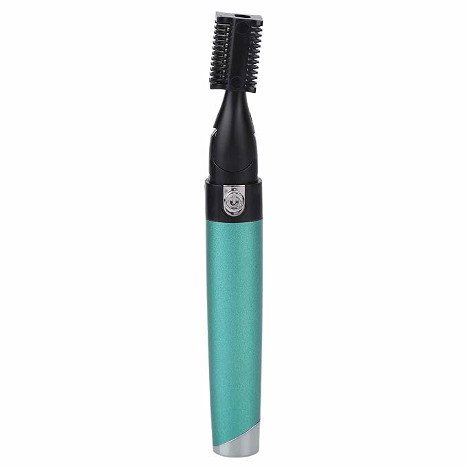 Yinhing Electric Eyebrow Trimmer,Portable Hair Remover Trimmer Painless Shaver Kit for Women Men Lips Armpit Leg Body,Battery Operated (Green)