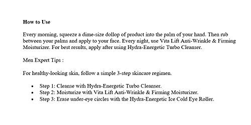 L'Oreal Paris Skin Care Men Expert Vita Lift Anti-Wrinkle and Firming Daily Moisture, 3 Count