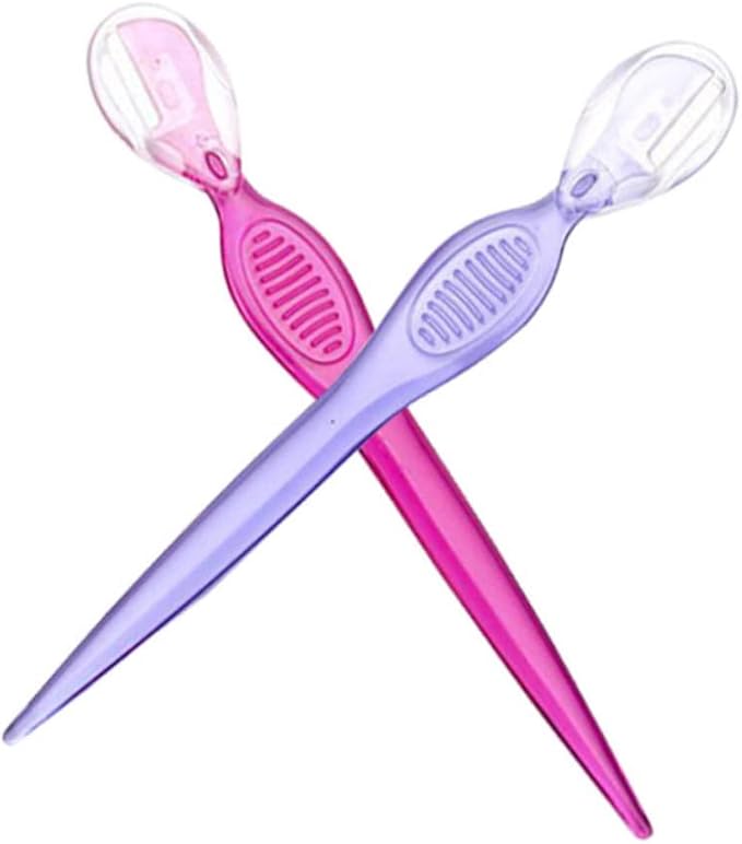 3pcs Stainless Steel Eyebrow Razors for Precise Trimming Beauty Makeup Tools Red for Women and Travel