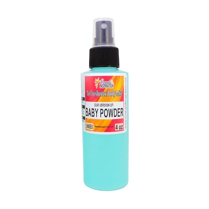 Baby Powder Air Freshener/Body Mist by Scents & Inspiration| Unisex Fragrances | Travel Size | 4 Fl. Oz