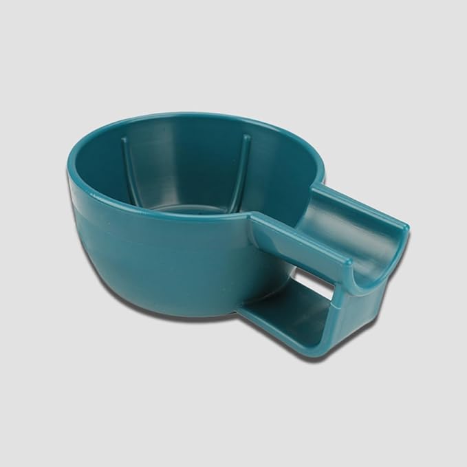 Shaving Soap Bowl for Men Thickened Wide Mouth Plastic Foaming Bowl with Anti-slip Design Blue Small Handheld Shaving Cream Container