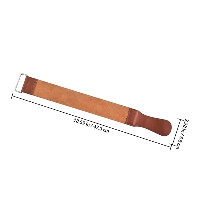 Dual-sided Sharpening Strap Strop for Manual Shaver Barber Professional Hair Removal Accessory Brown Practical Razor Sharpening Tool for Home and Salon Use
