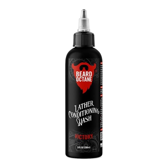 Beard Octane Beard Wash for Men – Victory (Classic Clean Cologne) – Gentle Daily Beard Shampoo with Shea Butter – Cleans Without Drying – 8oz