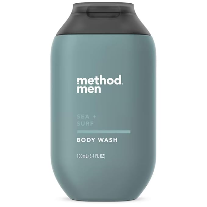 Method Body Wash, Sea + Surf, Paraben and Phthalate Free, Biodegradable Formula, 3.4 fl oz (Pack of 1)