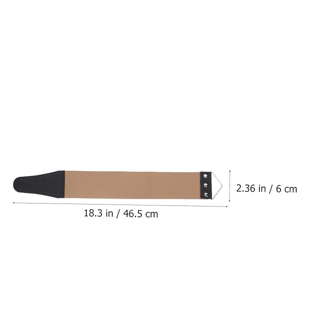 2pcs Leather Strop Strap for Manual Shaving Double-sided Polishing Tool for Home Use for Final Sharpening and Smoothing of Barber Random