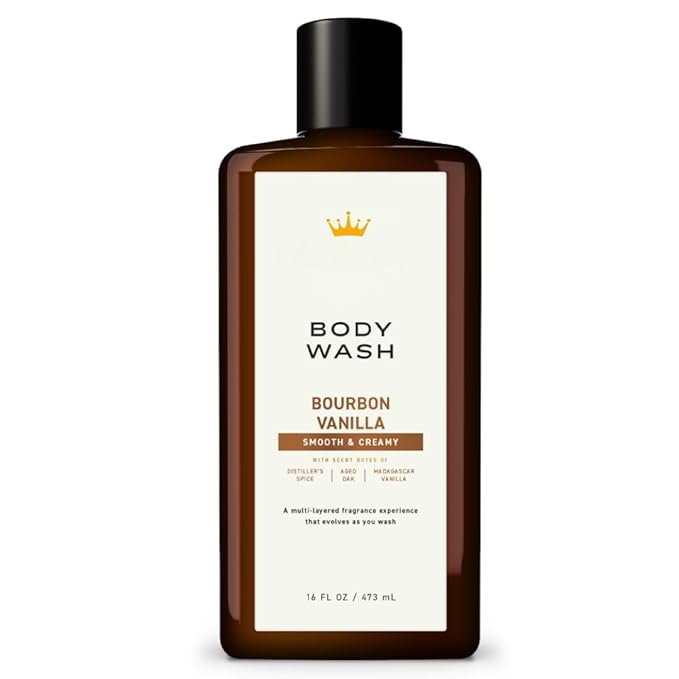 Mens Body Wash, Bourbon Vanilla, 16 oz