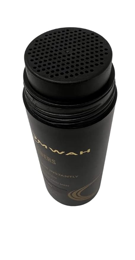 OMWAH Hair Fibers for Thinning Hair Men - 2-in-1 Kit 27.5g, Hair Building Fibers & Spray Applicator, Natural Thick Hair Filler, Conceals Hair Loss (Medium Brown, 27.5g)