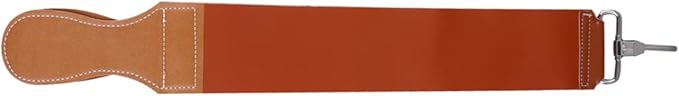 Leather and Canvas Razor Strop Double Layer Sharpening Strap for Straight Razors Knives Durable Easy to Use for Professional Barbers Home Use