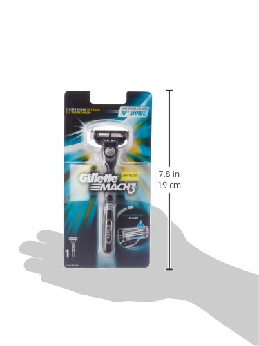 Gillette Mach3 Razor With One Cartridge Blade Mens Shaving