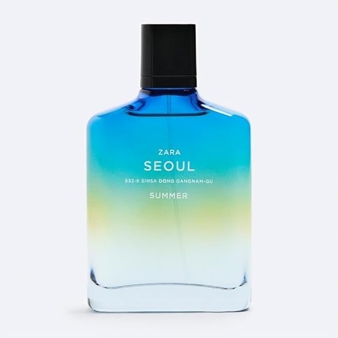 Zara Man Seoul 532-8 Sinsa Dong Gangnam-Gu Summer Cologne for Men EDT Eau De Toilette 100 ML (3.38 FL OZ)