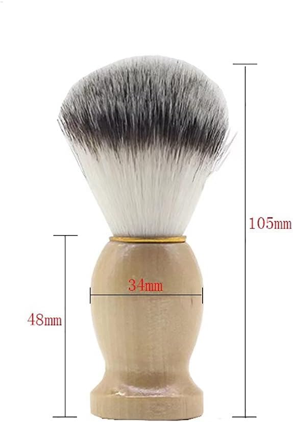 Men's Shaving Brush with Wood Handle Shave Brushes Shave Cream Brush for Men Hair Salon Tool