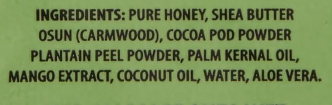 RA Cosmetics 100% Natural African Black Soap, Mango Scent, 5 oz, 141g