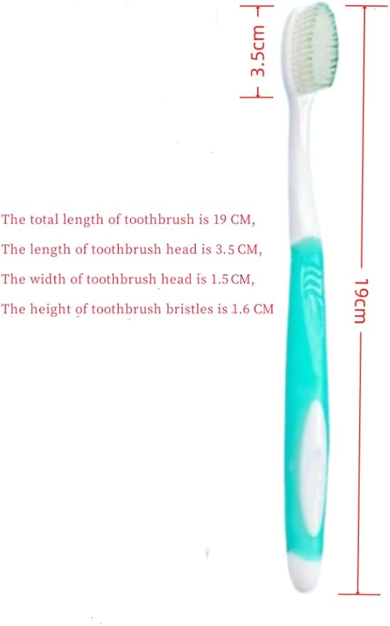 Soft-bristled Toothbrush‌ (Regular Size Head) with Box,Designed with Cone-Shaped bristles for periodontal Disease,Suitable for Sensitive Teeth and Gum Recession【Colors Vary, 4 Count】