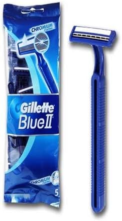 Gillette 2 Men's Disposable Razor, 5 Units - Pack of 2