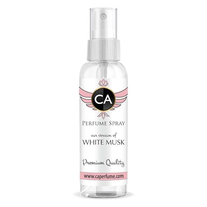 CA Perfume Eco Refill Impression of White Musk For Women Fragrance Concentrated Long Lasting Eau de Parfum Spray Refillable Glass Atomizer Bottle 2 Fl Oz/60ml-X1