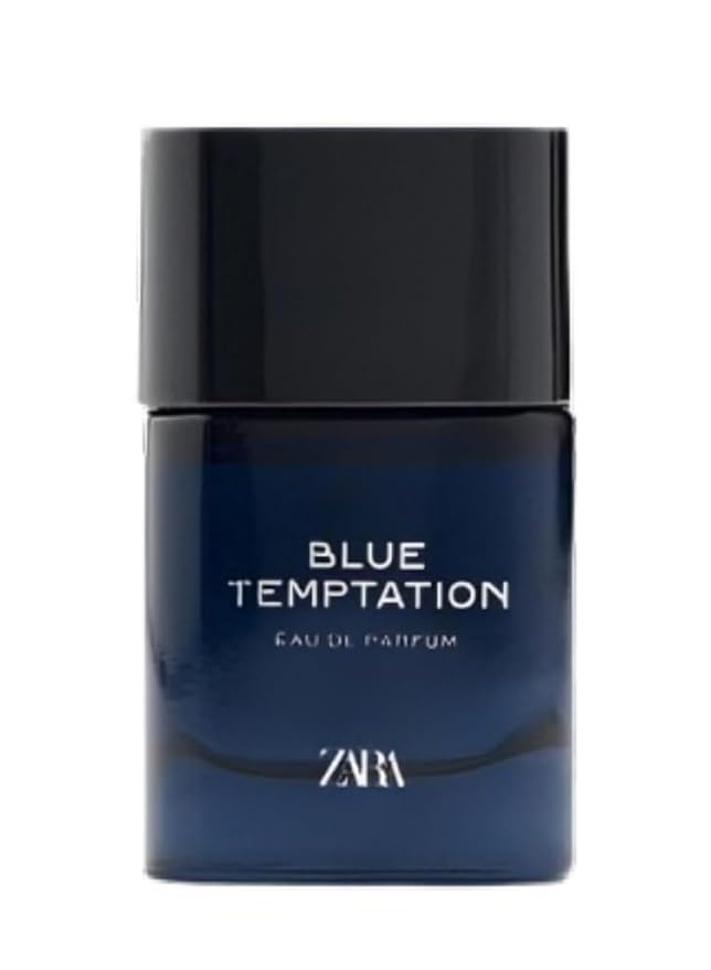 Zara Blue Temptation Men's Perfume EDP Eau De Parfum 60ML (2.3 fl. oz) Bold & Enigmatic Scent with Black Pepper, Lemon & Orange Blossom Warm Tonka Bean & Patchouli Base for a Fresh Fragrance