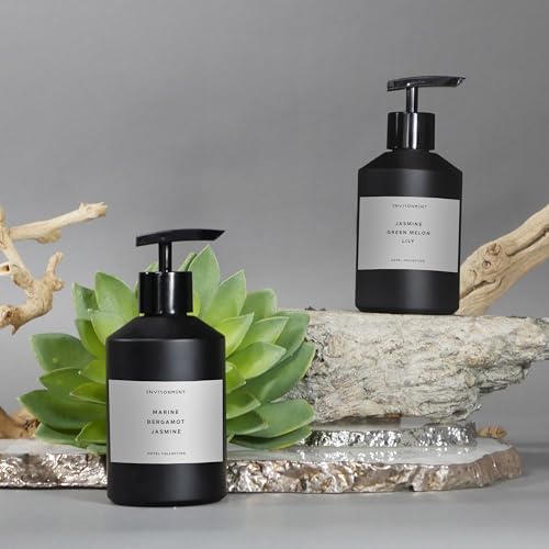ENVIRONMENT Inspired by 5-Star Resort FMT Lotion, 300ml Luxury Scented Lotion (Damask Rose | Vetiver | Guaiac Wood) Bathroom Luxury, Men & Women High-End Body Lotion, Hand Cream, Dry Skin Treatment