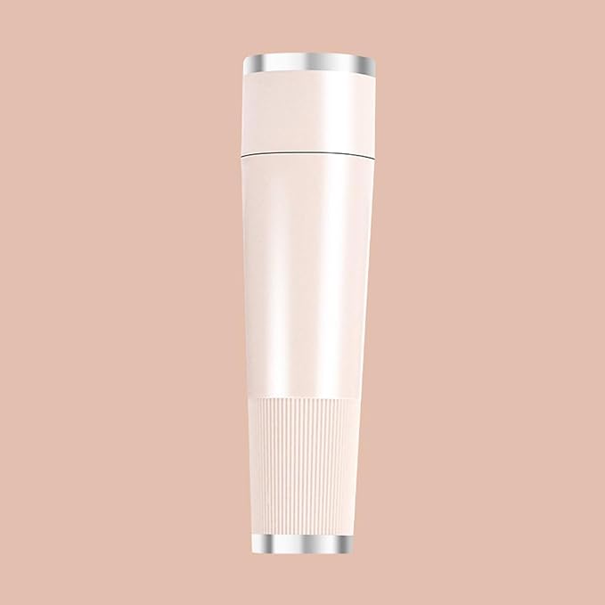 Facial Hair Remover, Painless Electric Face Razor for Coarse Hair, Gentle Micro-Trimming with Led Light, Portable Design for Upper Lip, Chin & Jawline (Skin Tone)