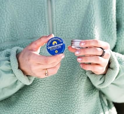 Dermatone Skin Protector Balm | Sun, Wind, Cold, Chapping & Frostbite Protection | Face and Lip Balm SPF23 | Moisturize & Repair Dry Skin | Barrier Cream | 0.5oz