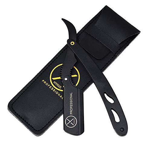PRO 002 Professional German Made Steel Barber Straight Razor With 100 Packs Misaki Platinum Blade