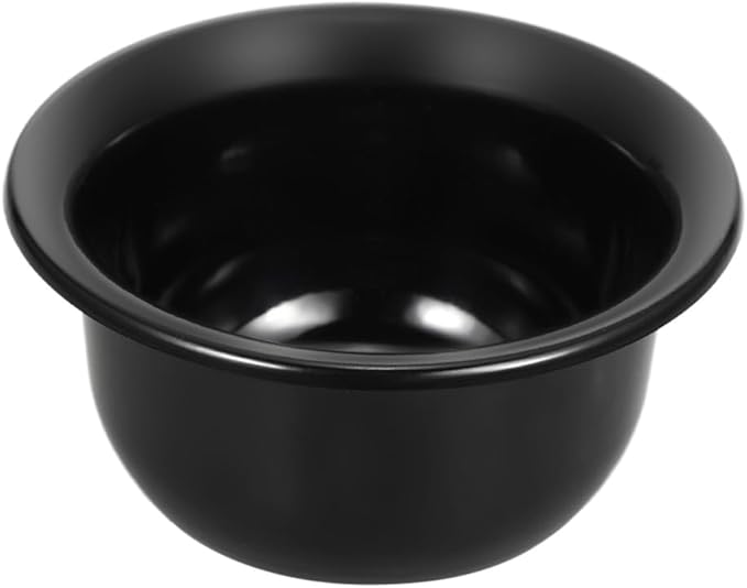 lasenersm 1 Piece Plastic Shaving Soap Bowl Shaving Soap Mug Bowl Shaving Bowl Shaving Foam Bowl Shaving Cream Bowl For Men, 3.46 x 1.65 Inches, Black