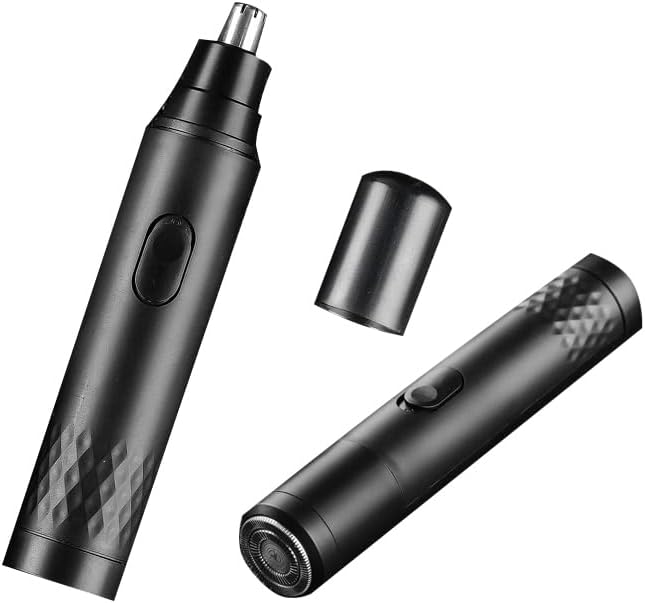 2 in 1 Electric Nose Hair Trimmer/Facial Hair Shaver - Nasal Hair Trimmer for Men, Nose Shaver, Mens Trimmers, Ear Hair Remover, Nose Ear Trimmer for Men, Grooming kit, Small Hair Trimmer