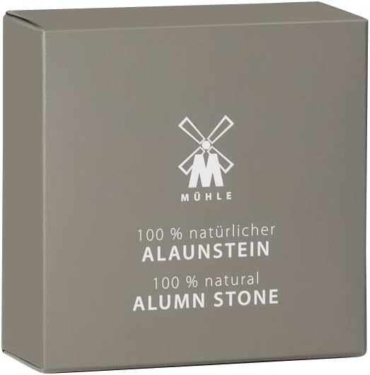 MÜHLE Alum Block - All Natural Aftershave, Antiseptic, Helps Heal Nicks, Cuts, and Razor Bumps