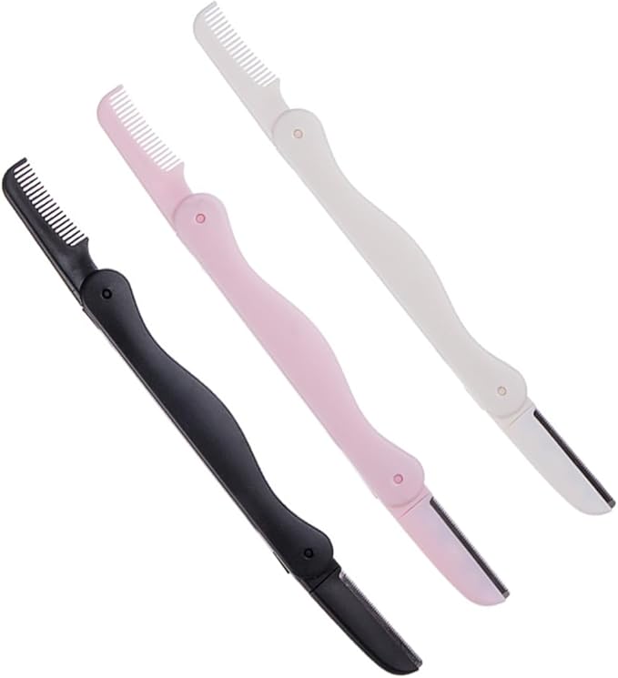 Beaupretty 18pcs Eyebrow Set Portable Double-sided Hair Trimmer Kit for Women Includes and White Black and for Precise Grooming and Safe Storage