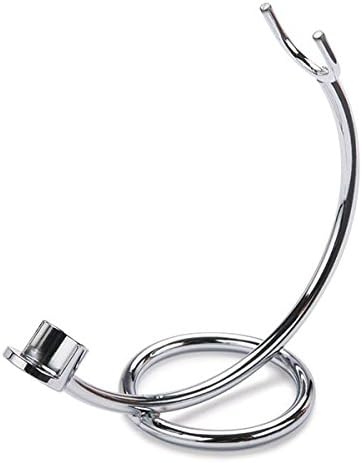 WOODRIVER Oval Base Pen / Razor Display Stand, Chrome Finish