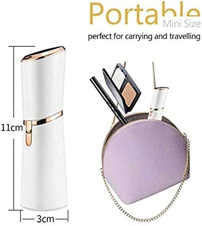 LA Beauty™ Facial Hair Remover for Women, Painless Lady Shaver, Peach Fuzz, Chin, Upper Lip Hair Removal with LED Light, Battery Included
