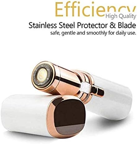 LA Beauty™ Facial Hair Remover for Women, Painless Lady Shaver, Peach Fuzz, Chin, Upper Lip Hair Removal with LED Light, Battery Included