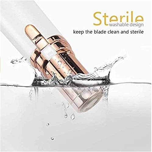 LA Beauty™ Facial Hair Remover for Women, Painless Lady Shaver, Peach Fuzz, Chin, Upper Lip Hair Removal with LED Light, Battery Included