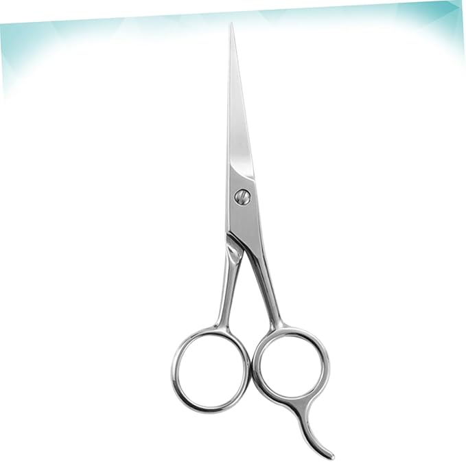 NOLITOY 2pcs Men Stainless Steel Beard Scissors Hairdressing Scissors Mustache Trimmer Compact Beard Care Tool for Male Friends