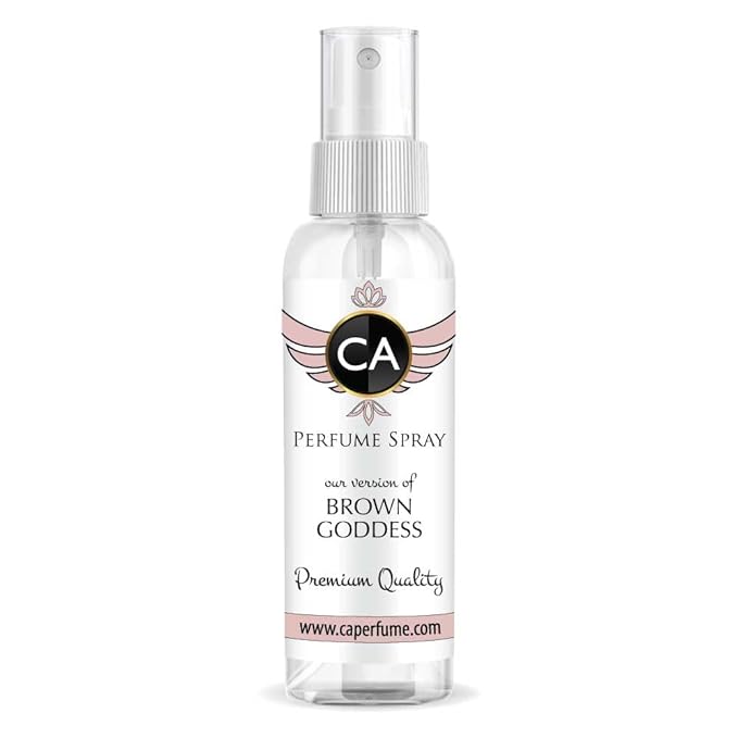 CA Perfume Eco Refill Impression of Brown Goddess For Women EDP Perfume Concentrated Long Lasting Eau de Parfum Spray Refillable Atomizer Bottle 2 Fl Oz/60ml-X1