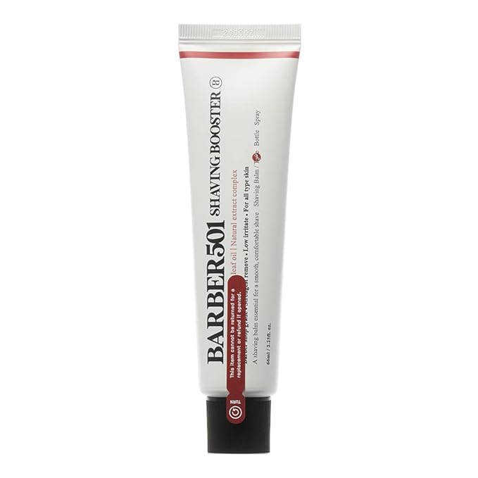 Barber501 Shaving Booster Balm Shaving Cream Men, Shaving Gel, Shave Oil, Travel Shaving Cream (1, Tea tree)
