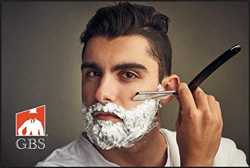 G.B.S Men's - Professional Shaving Straight Razor with Leather Case