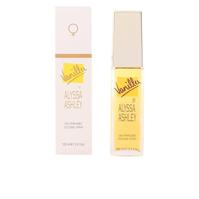 Alyssa Ashley Vanilla - Perfumes for Women and Cologne for Men - Vanilla Fragrance with White Flowers and White Rose Petals - 3.4 oz Cologne Spray