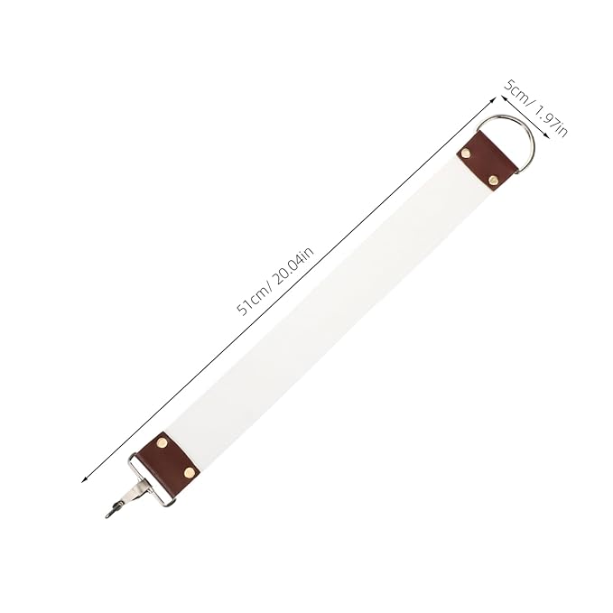 Dual Layer Canvas Razor Strop for Professional Barber Shaving Durable Polishing and Sharpening Strap for Barbershops and Personal Grooming Use