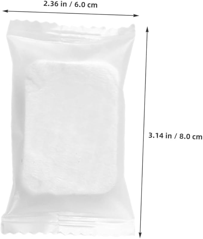 1Pack Compressed Makeup Remover Pads Non Woven Facial Cleansing Pads for Daily Use Travel Business Trips Thickened Design for Gentle Touch