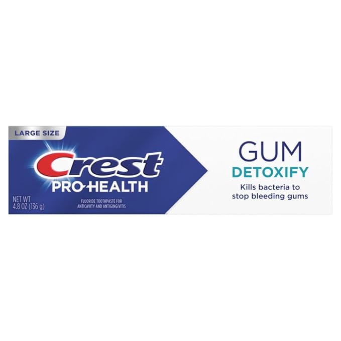 Crest Pro-Health Gum Detoxify Deep Clean Toothpaste 4.8 oz - Anticavity, Antibacterial Flouride Toothpaste, Clinically Proven, Gum and Enamel Protection, Plaque Control