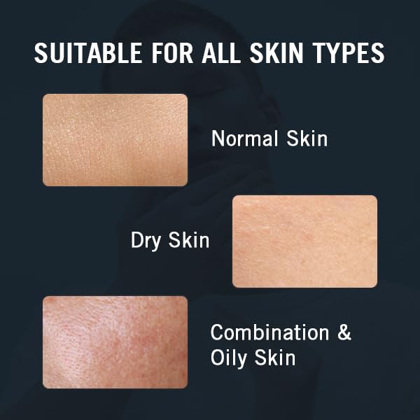 Mens Face Moisturizer, Hydrates Dry Skin, Soothes Irritation, Eliminates Razor Burn & Redness, Daily Use Moisturizing Face Cream, Anti Aging & Anti Wrinkle, Quick Absorbing, No Sticking, No Bad Odors