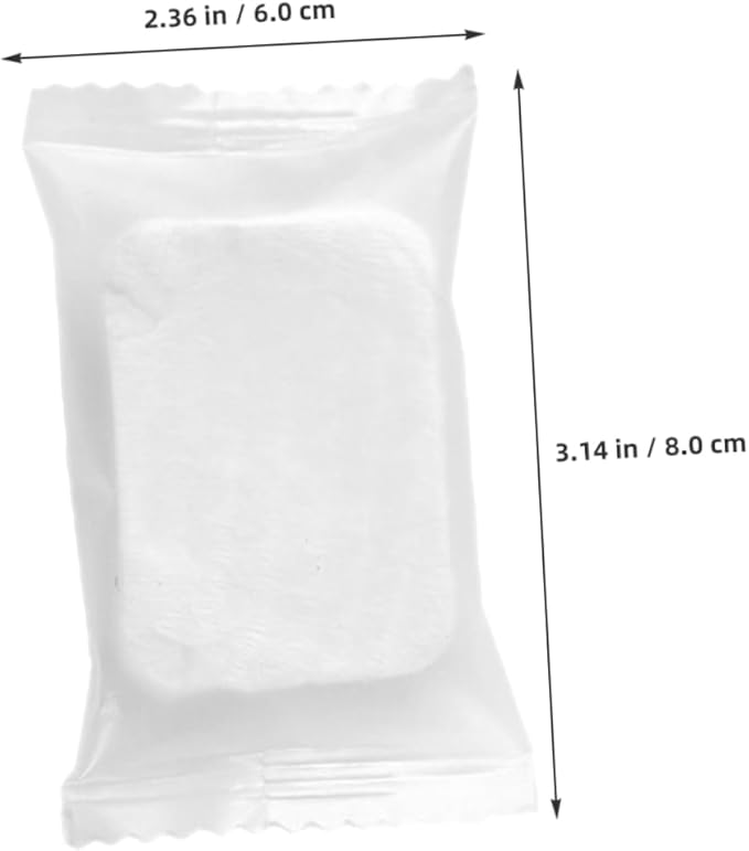 Compressed Makeup Remover Pads Non-Woven Facial Cleansing Rounds for Makeup Removal Skin Care and Nail Polish Pack