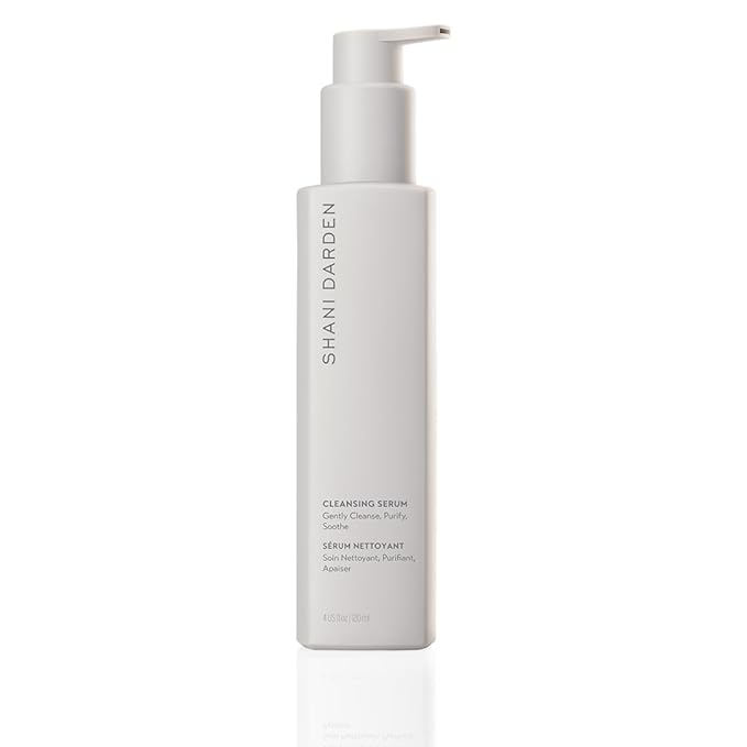 SHANI DARDEN SKIN CARE Cleansing Serum Face Wash for All Skin Types, Gentle Daily Hydrating Gel Facial Cleanser & Makeup Remover with Hyaluronic Acid & Oat Bran, Removes Excess Oil & Dirt, 4 fl oz