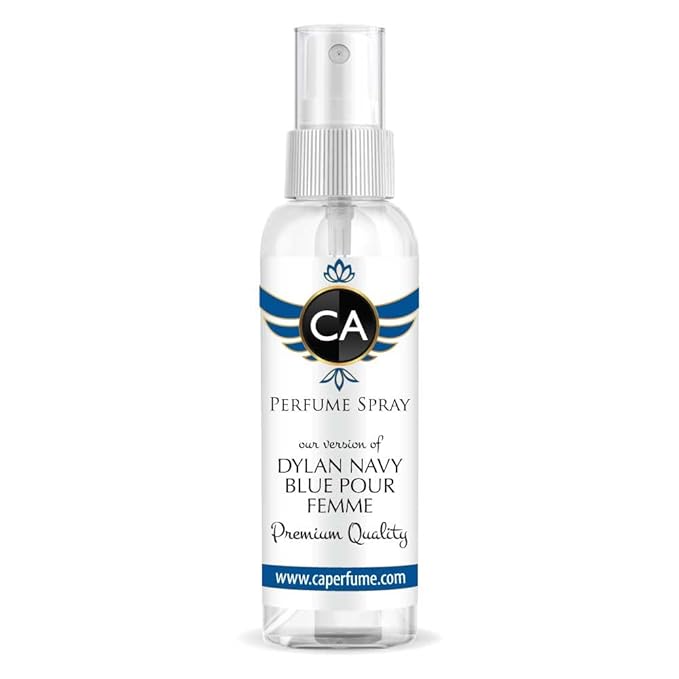 CA Perfume Eco Refill Impression of Dylan Navy Blue Pour Femme For Women EDP Perfume Concentrated Long Lasting Eau de Parfum Spray Refillable Atomizer Bottle 2 Fl Oz/60ml-X1