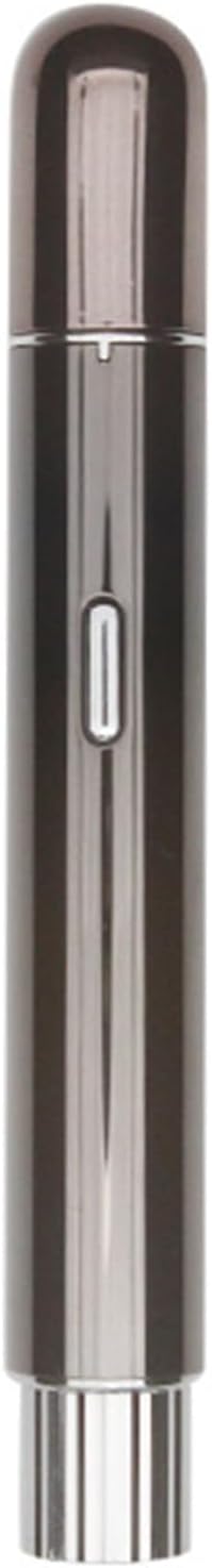 ZJchao Electric Eyebrow Hair Remover with LED Light, Eyebrow Facial Hair Removal with Cleaning Brush Charging Cable for Women, Portable Nose Trimmer Washable Head (Gray)