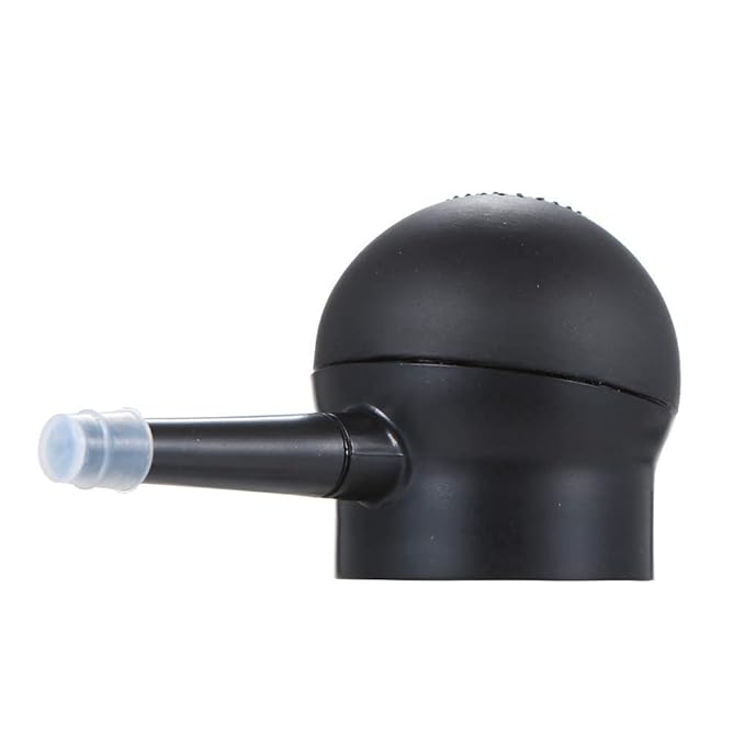 immetee Hair Fibers Pump Fiber Applicator, Spray Application Atomizador Nozzle for Hair Building Fibers Hair Thickening Tools(BLACK)